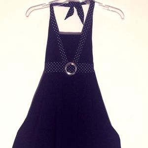 Halter Style Black Dress